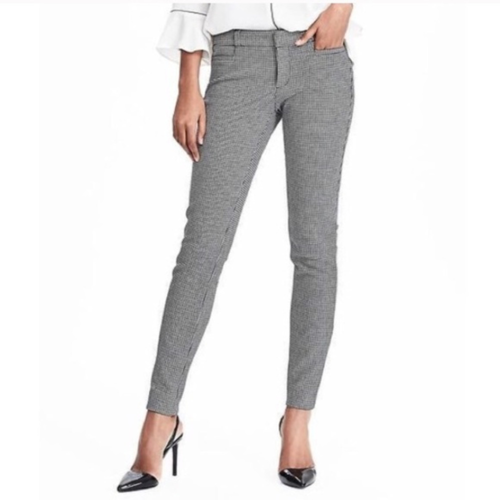 Banana Republic Sloan-Fit Houndstooth Ankle Pant